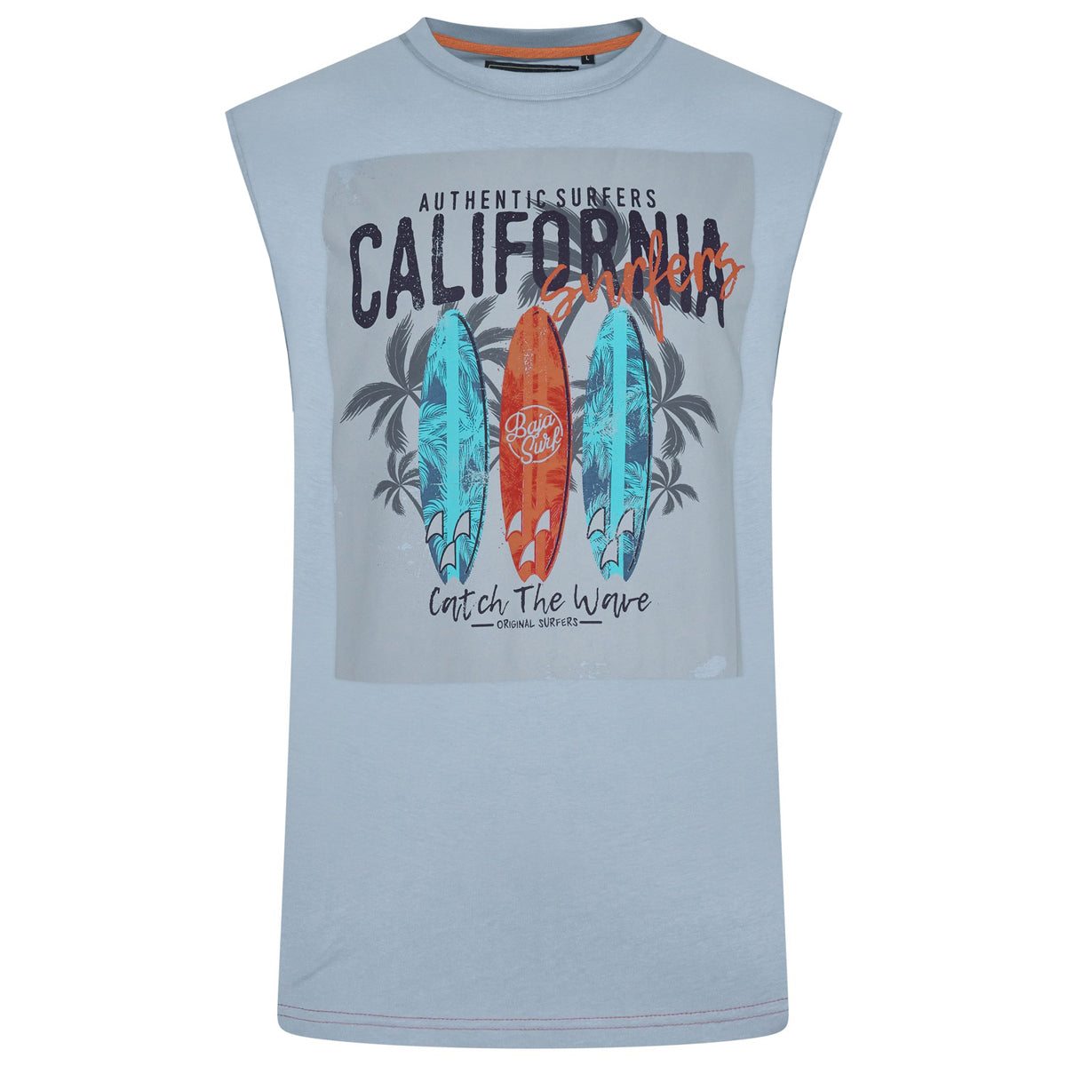 Kam blue muscle top t-shirt