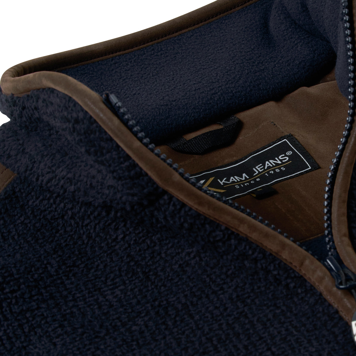 Kam navy fleece jacket