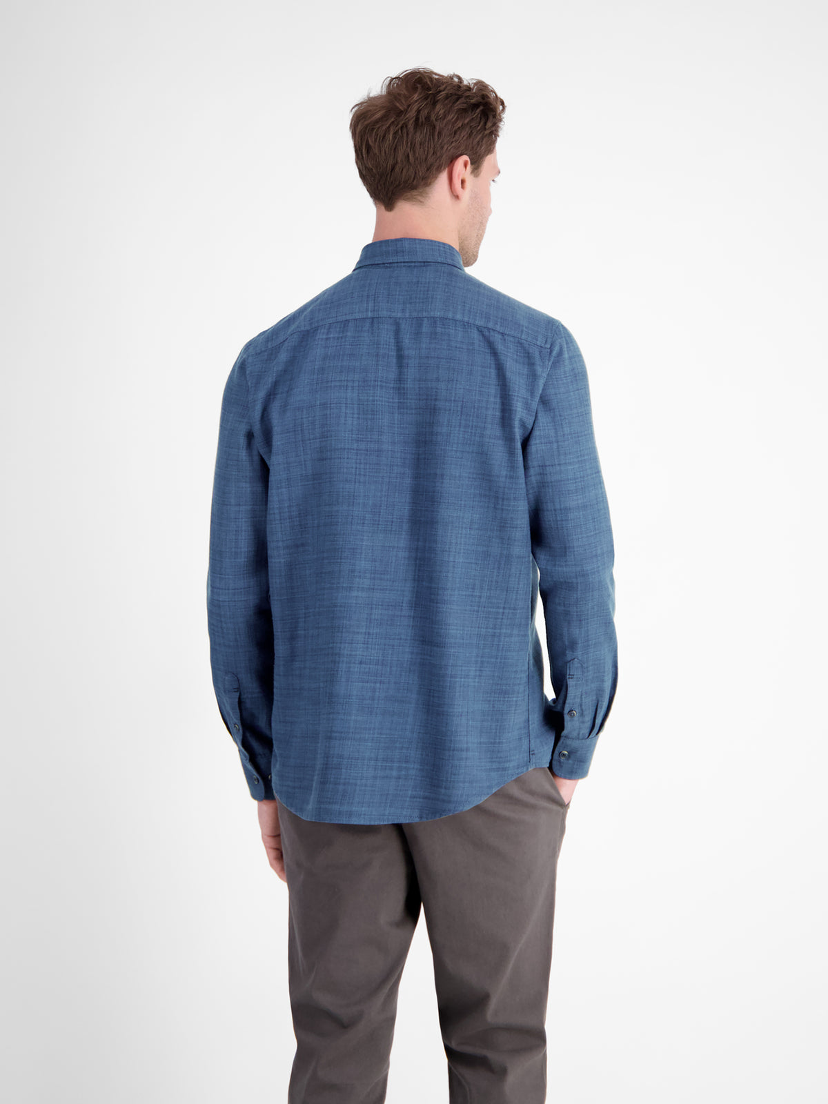 Lerros long sleeve blue shirt