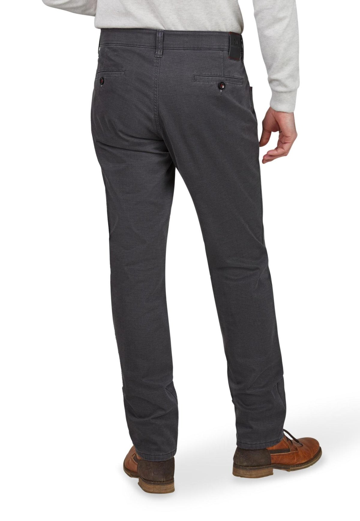 Club Of Comfort grey thermal lined cotton trousers