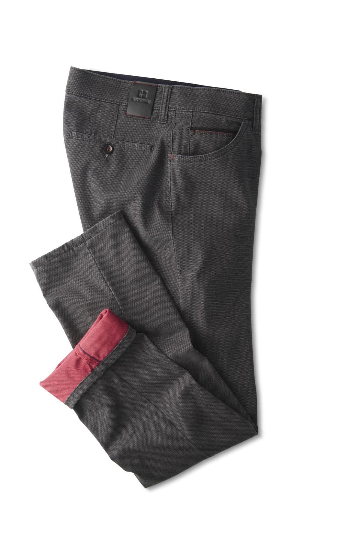 Club Of Comfort Marvin grey thermal cotton trousers