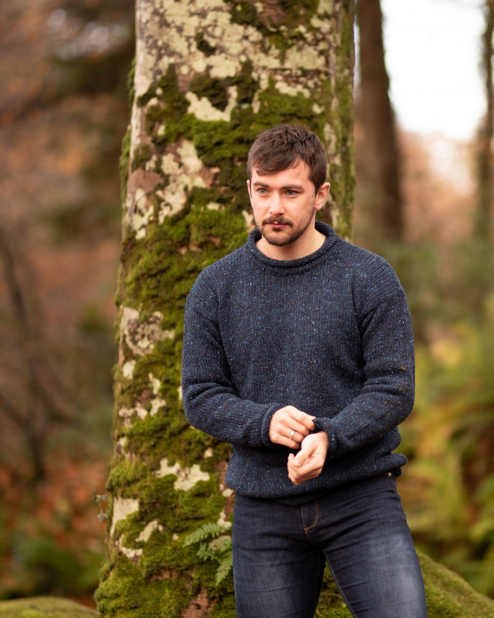 Rossan blue wool jumper