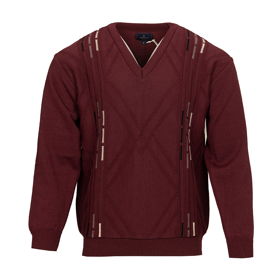 Deer Park brown v-neck jumper