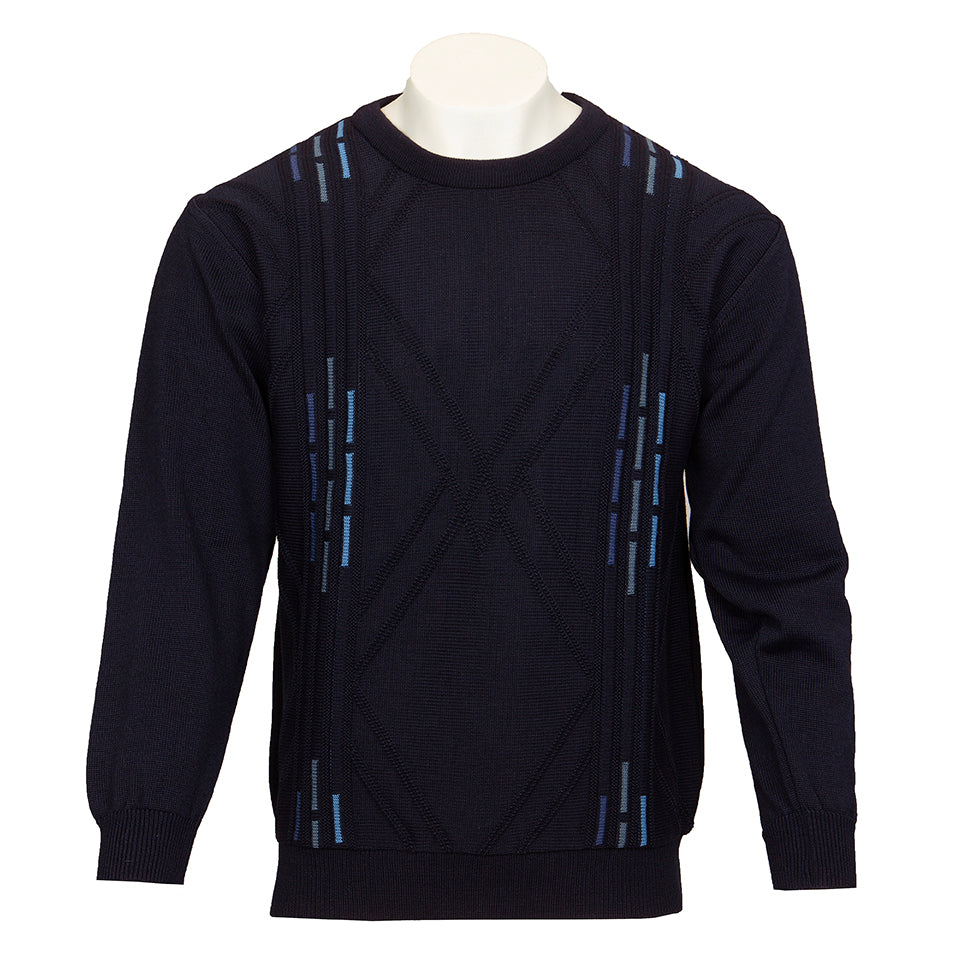 Deer Park round neck navy jumper