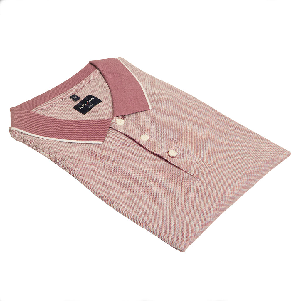 Marvelis purple pique polo 100% cotton