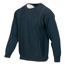 Load image into Gallery viewer, Deer Park teal green round neck jumper
