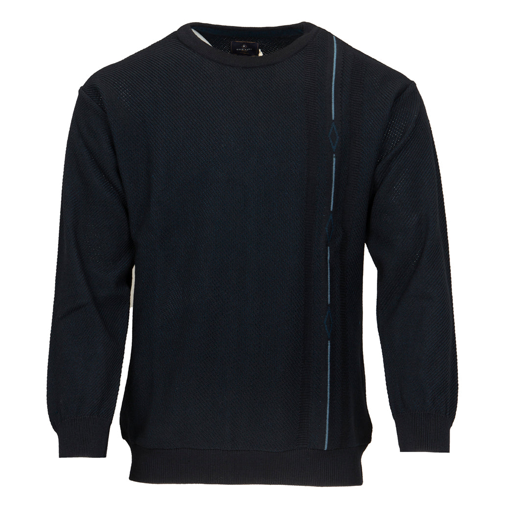 Deer Park navy round neck jumper