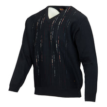 Load image into Gallery viewer, Gabicci navy v-neck jumper
