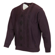 Load image into Gallery viewer, Gabicci purple v-neck jumper
