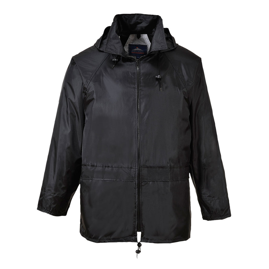 Portwest black rain jacket