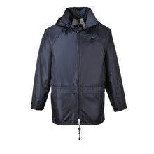 Load image into Gallery viewer, Portwest navy rain jacket
