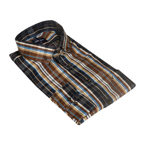 Marvelis brown check shirt