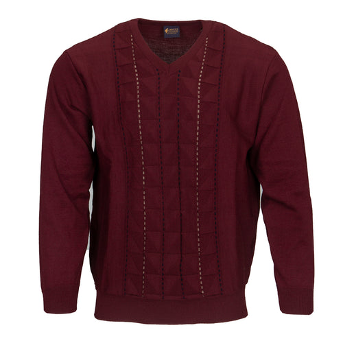 Gabicci wine V-neck jumper