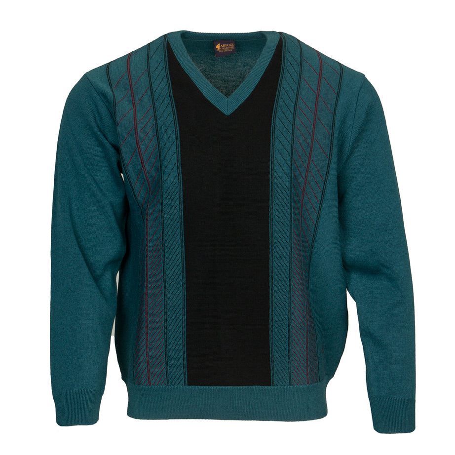 Gabicci Teal Green V-Neck jumper