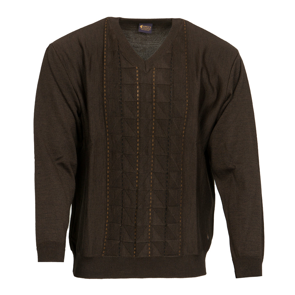 Gabicci brown v-neck jumper