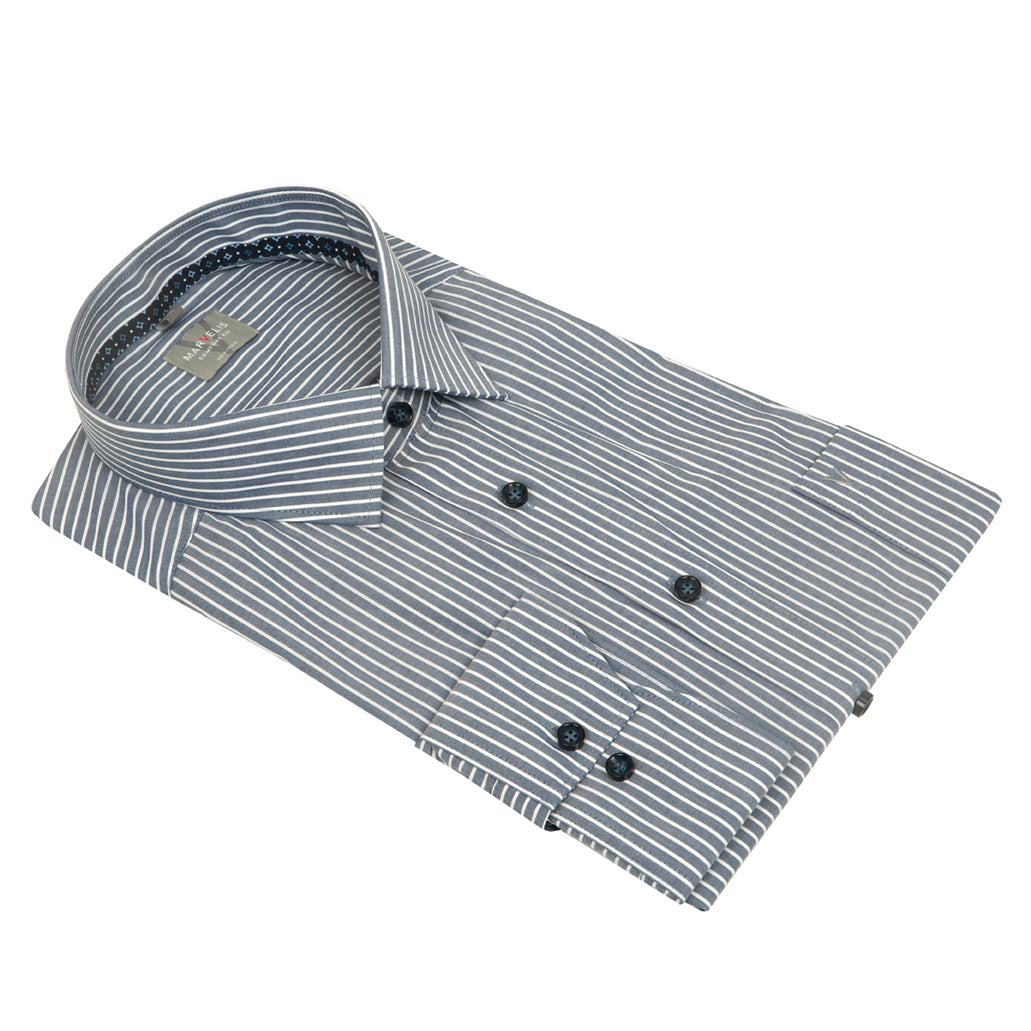 Marvelis striped navy shirt