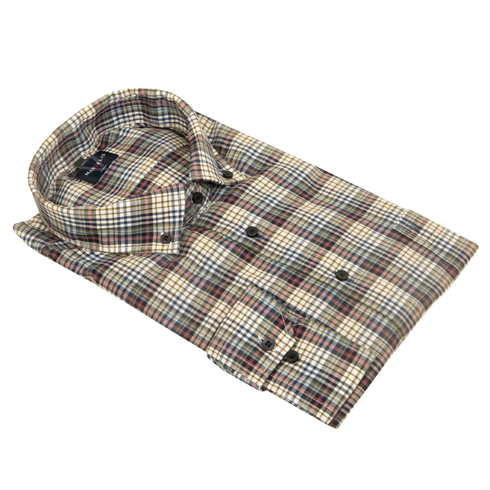 Marvelis grey check shirt