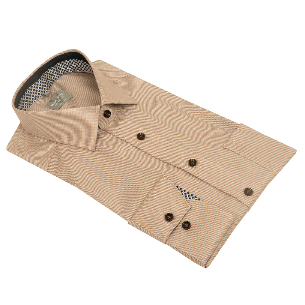 Marvelis beige cotton shirt