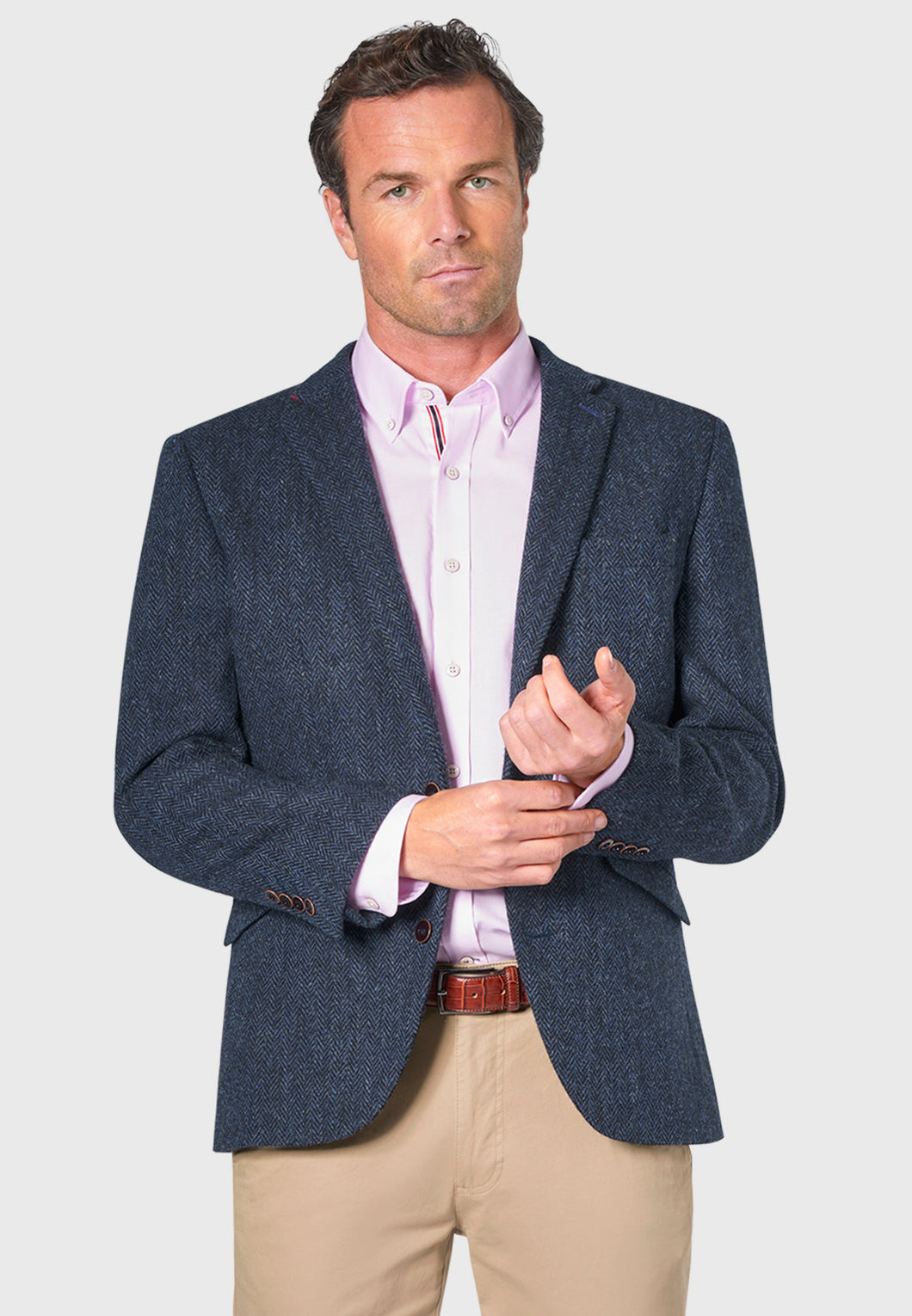 Brook Taverner blue Harris Tweed jacket