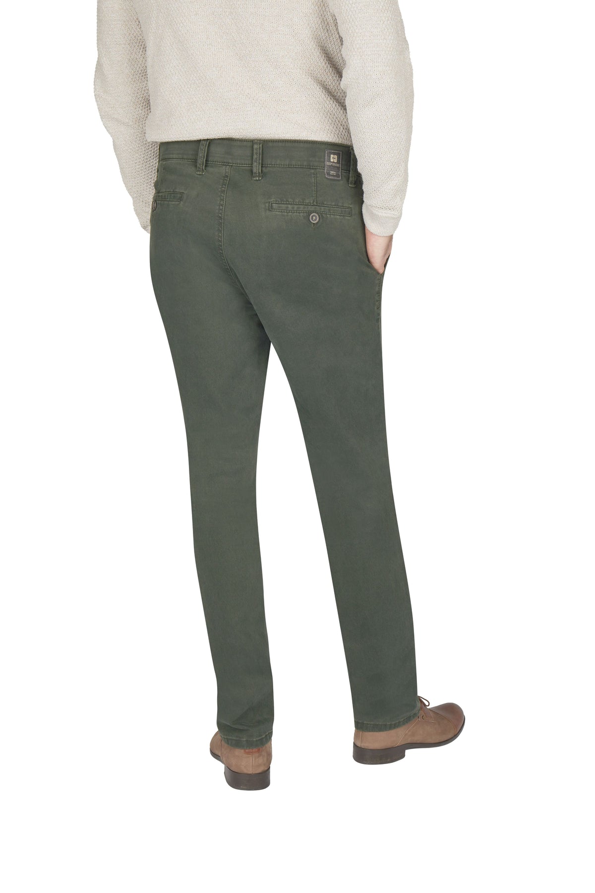 Club Of Comfort green cotton chino trousers