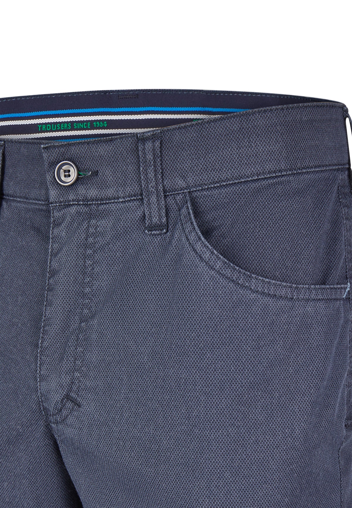 Club Of Comfort blue cotton trousers