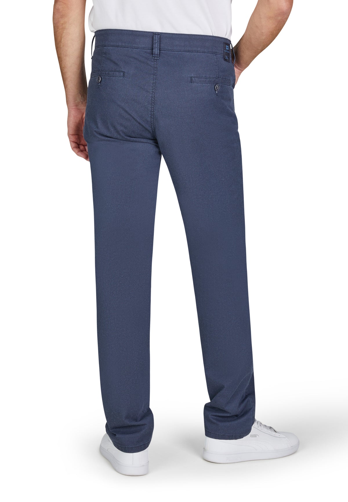 Club Of Comfort blue cotton trousers