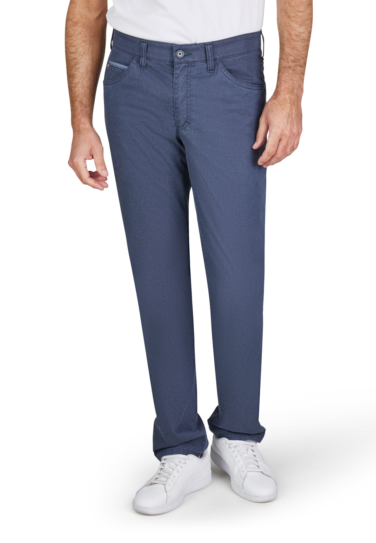 Club Of Comfort blue cotton trusers