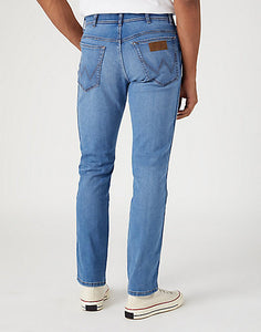 Wrangler Texas Slim stretch waistband light blue denim jeans