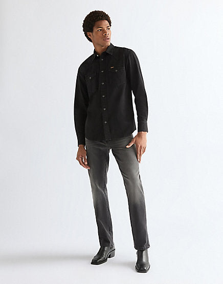 Wrangler black denim shirt