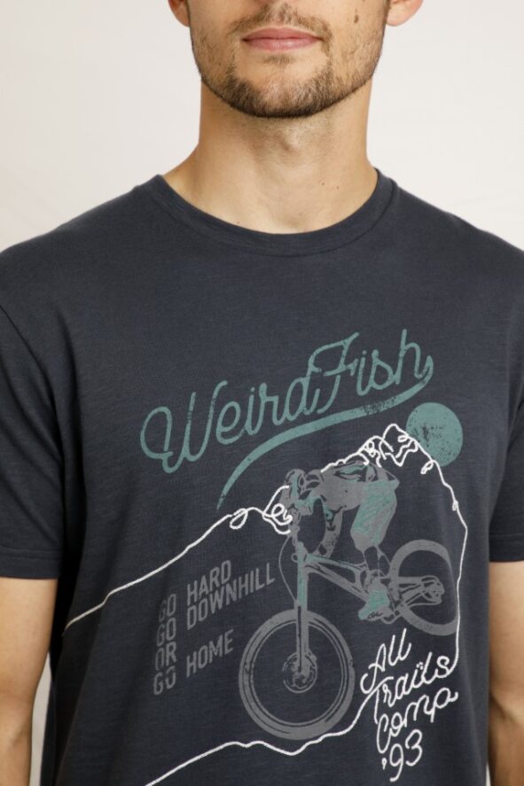 Weird Fish navy t-shirt