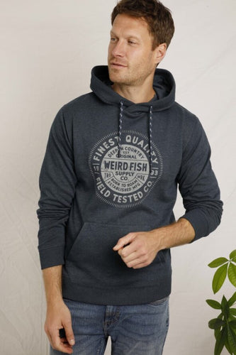 Weird Fish navy hoodie