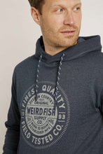 Load image into Gallery viewer, Weird Fish navy hoody

