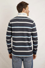 Load image into Gallery viewer, Weird Fish navy striped rugby top
