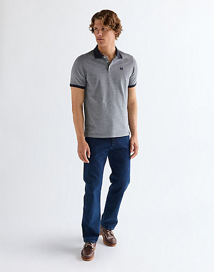 Wrangler navy pique polo