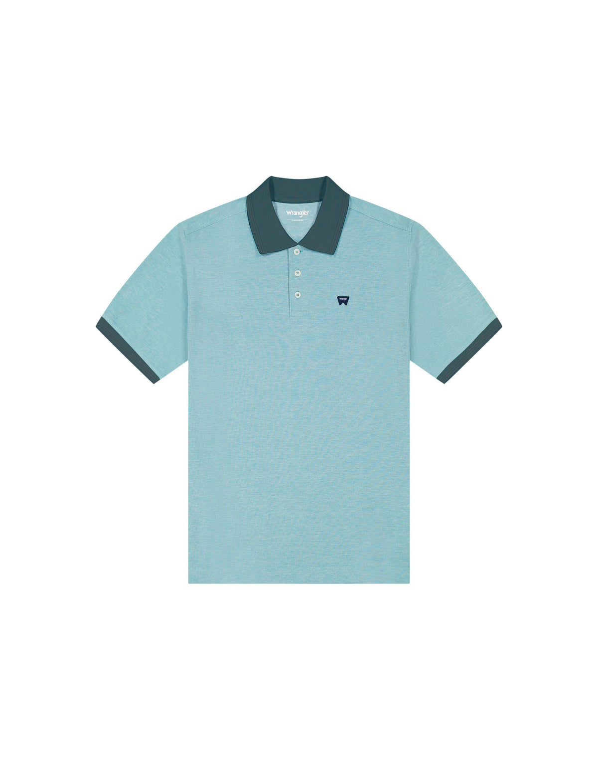 Wrangler green pique polo