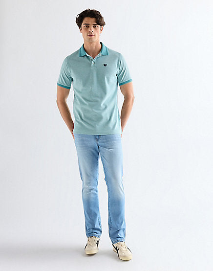 Wrangler green pique polo