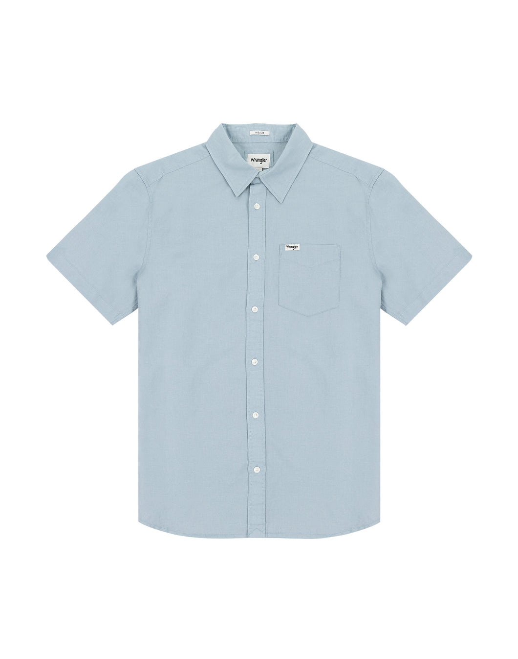 Wrangler pale blue short sleeve shirt