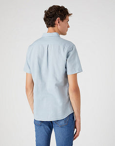 Wrangler pale blue short sleeve shirt