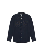 Load image into Gallery viewer, Wrangler navy denim shirt
