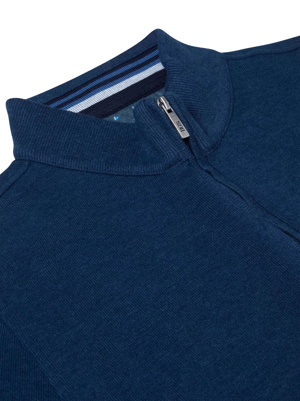 Drifter dark blue long sleeve polo sweatshirt