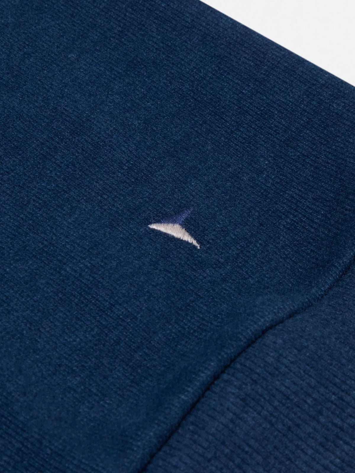 Drifter dark blue long sleeve polo sweatshirt