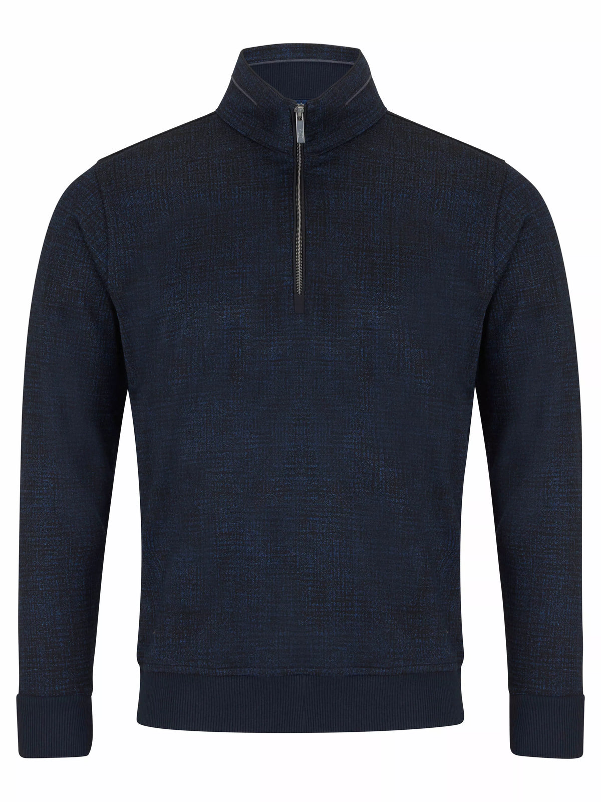 Drifter dark blue long sleeve polo sweatshirt