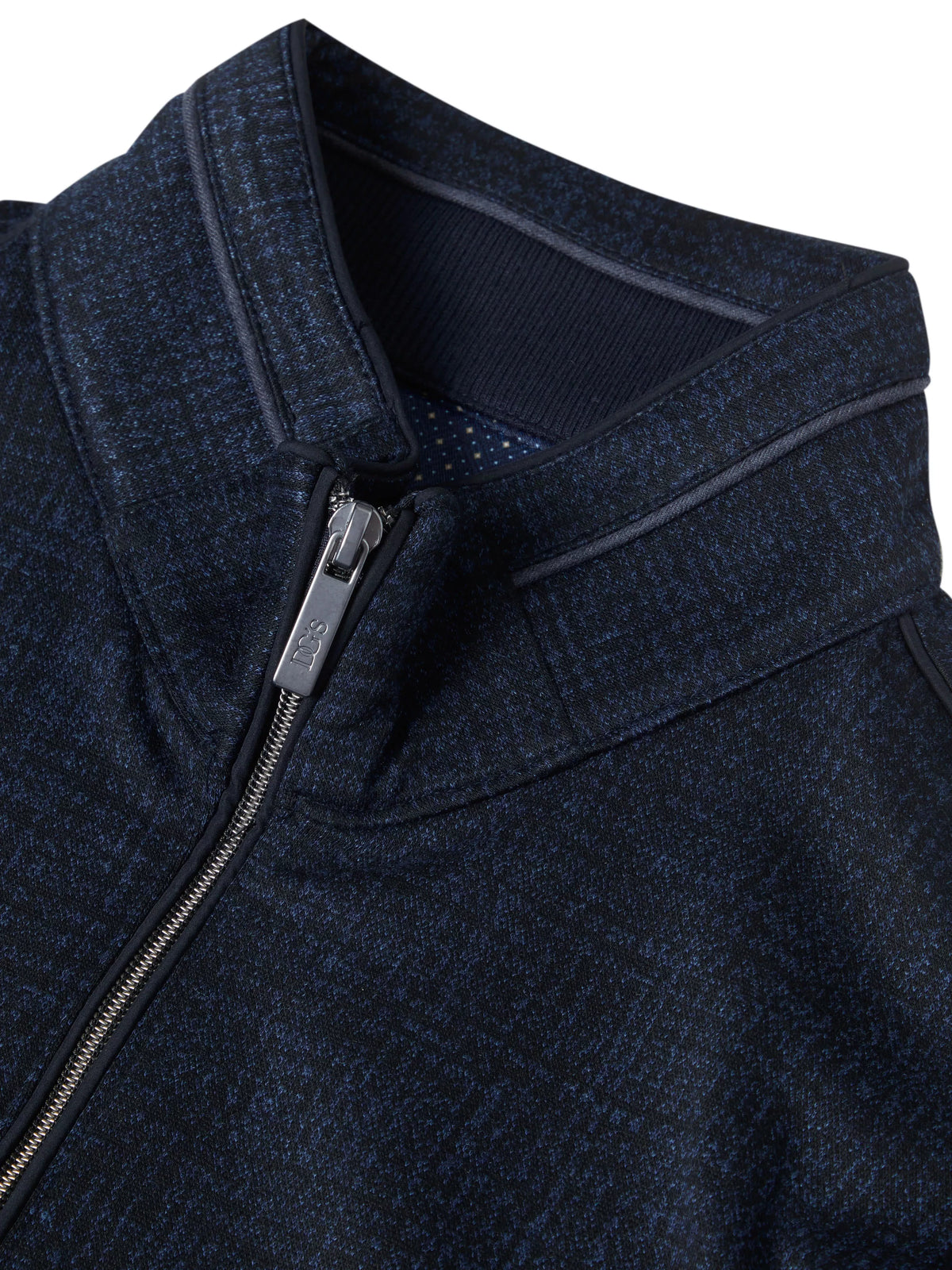 Drifter dark blue long sleeve polo sweatshirt