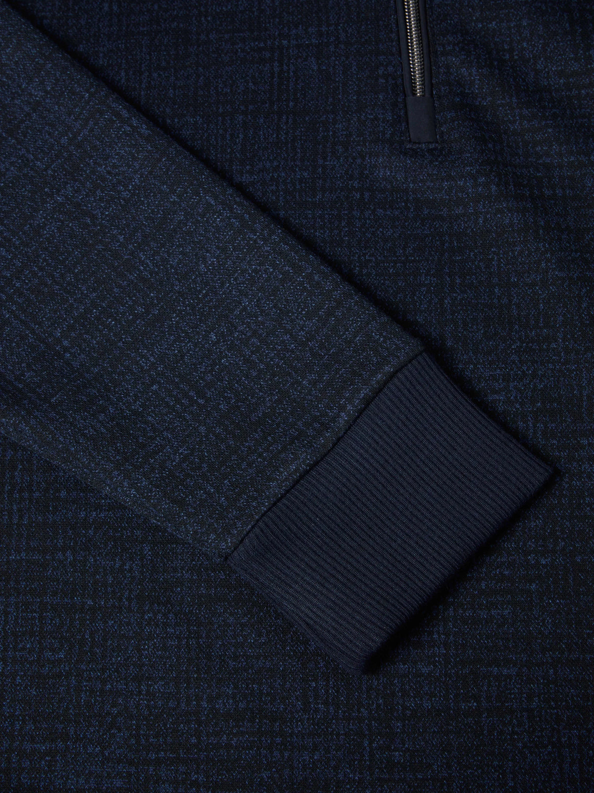 Drifter dark blue long sleeve polo sweatshirt