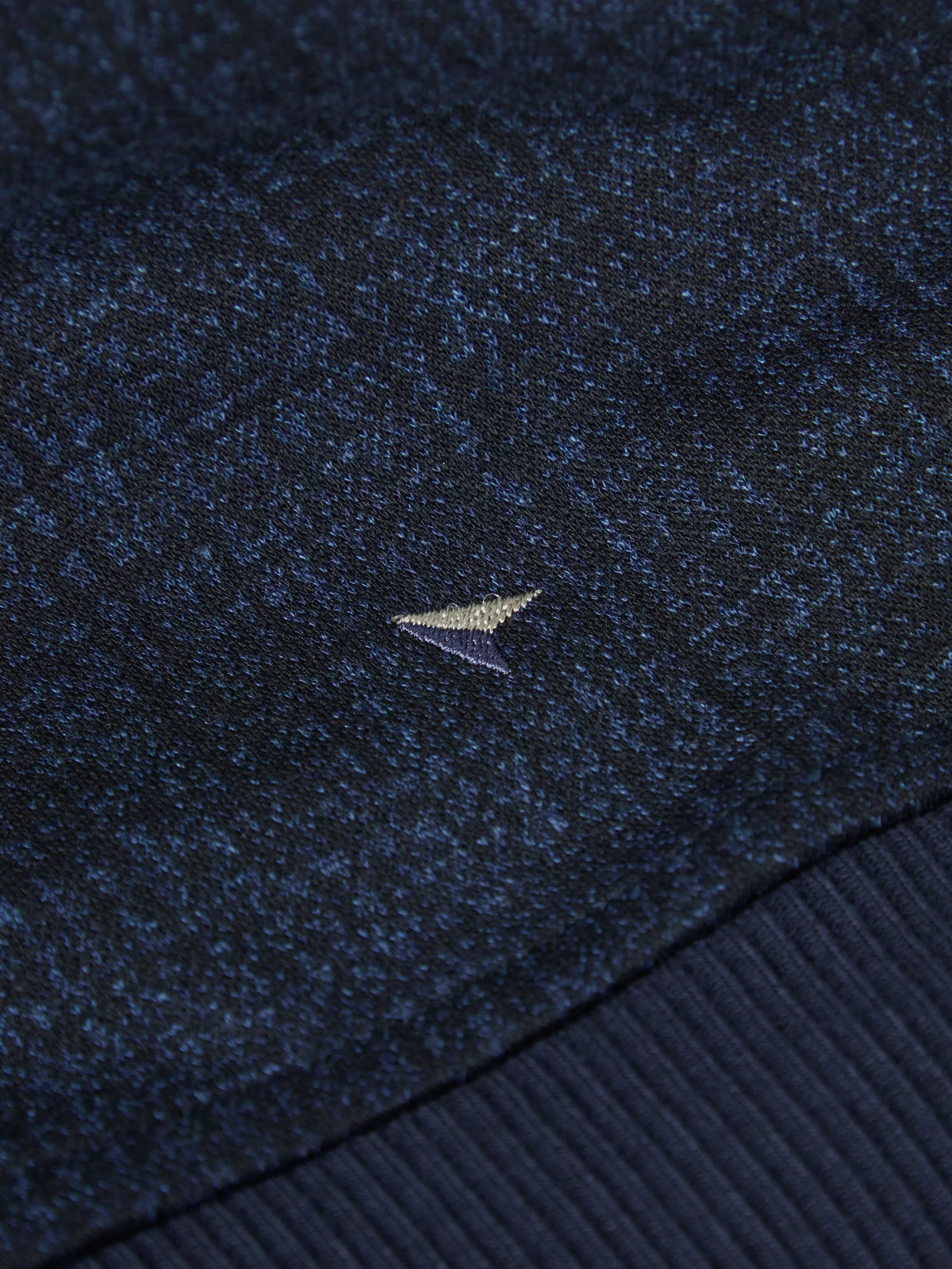 Drifter dark blue long sleeve polo sweatshirt