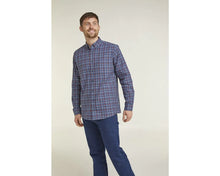 Load image into Gallery viewer, Double Two blue check shirt
