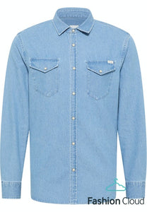 Mustang light blue denim shirt