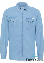 Load image into Gallery viewer, Mustang light blue denim shirt
