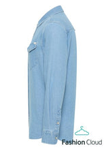 Load image into Gallery viewer, Mustang light blue denim shirt
