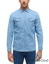 Load image into Gallery viewer, Mustang light blue denim shirt
